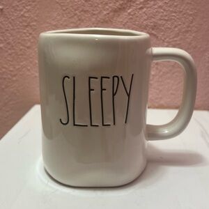 Rae Dunn SLEEPY Ceramic Coffee Mug Tea Cup Artisan Collection Dishwasher Safe